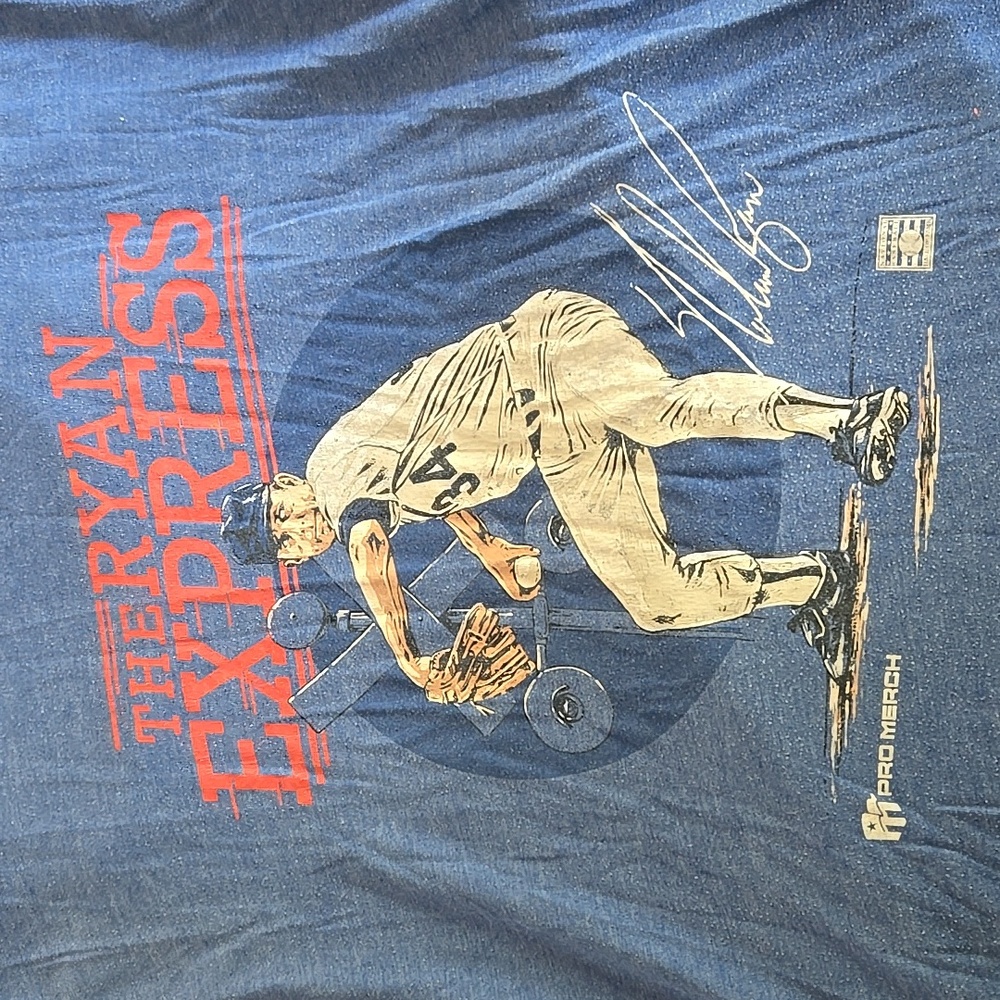 Nolan Ryan The Ryan Express Pro Merch Tee XL